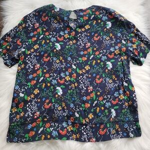 H&M Floral Short Sleeve Top